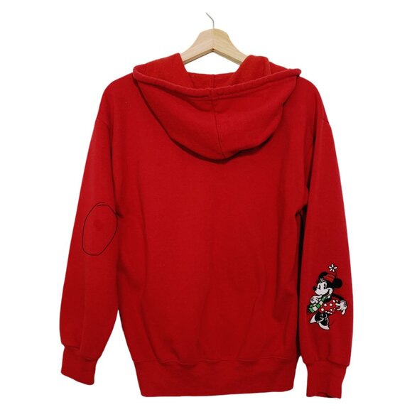 Disney Mickey & Friends Red Zip-Up Hoodie Size XS Embroidered Patches Graphics - Picture 14 of 14
